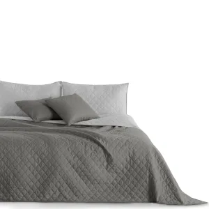 Oboustranný přehoz přes postel DecoKing Chiny šedo-stříbrný, velikost 170x210