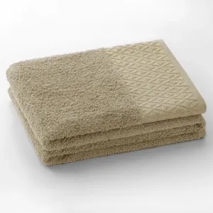 Bavlněný ručník DecoKing Andrea béžový, velikost 50x90