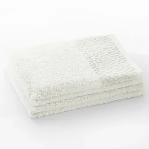 Bavlněný ručník DecoKing Andrea bílý, velikost 50x90
