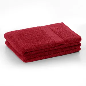 Bavlněný ručník DecoKing Mila 70x140 cm červený, velikost 70x140