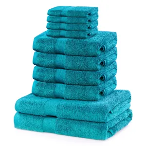 DecoKing Sada ručníků a osušek Marina šedá, 4 ks 50 x 100 cm, 2 ks 70 x 140 cm