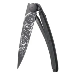 Nůž Deejo HORLOGERIE, Black 37G, Carbon, Watchmaker 1GC010