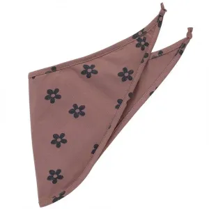 Bavlněný šátek pro holčičku v růžové barvě s motivem kvítků