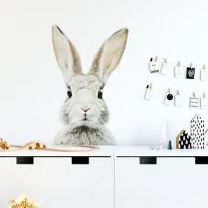 Nálepka v podobě králíka do dětského pokoje