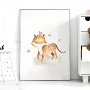 Plakát do dětského pokoje s motivem tygra