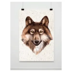 Plakát do pokoje s motivem vlka