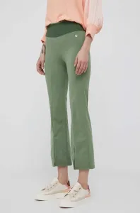 Kalhoty Deha dámské, zelená barva #5156953