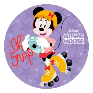 Dekora Jedlý papír - Minnie Mouse fialový 20 cm