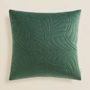 Dekorativní povlak na polštář v zelené barvě