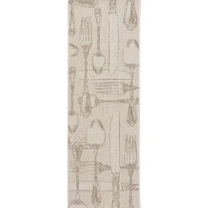 Dekoria Koberec Cottage Cutlery wool/mink 60x180cm, 60 x 180 cm