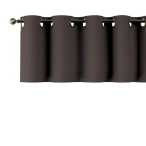 Dekoria Krátký závěs na kroužcích, Coffe - tmavá čokoláda , 260 x 40 cm, Cotton Panama, 702-03