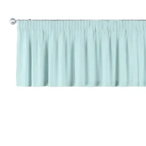 Dekoria Lambrekin na řasící pásce, pastelově blankytná , 130 x 40 cm, Cotton Panama, 702-10
