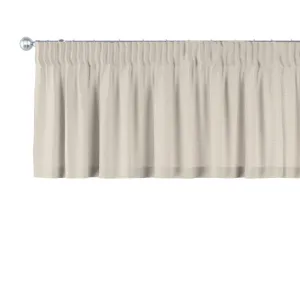 Dekoria Krátký závěs na řasící pásce, přírodní barva lnu, 260 x 40 cm, Linen, 392-05