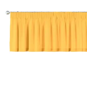 Dekoria Krátký závěs na řasící pásce, slunečně žlutá, 260 x 40 cm, Loneta, 133-40