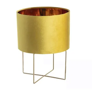 Dekoria Lampa stolní Trixi Gold výška 37cm, 28 x 37 cm