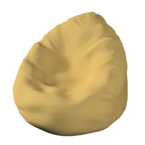 Dekoria Náhradní potah na sedací vak, matně žlutá, pro sedací vak Ø50 x 85 cm, Cotton Panama, 702-41