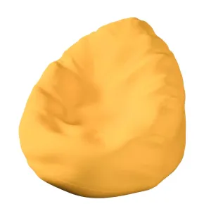 Dekoria Náhradní potah na sedací vak, slunečně žlutá, pro sedací vak Ø60 x 105 cm, Loneta, 133-40
