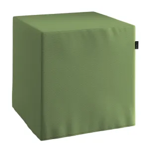 Dekoria Náhradní potah na sedák -kostka pevná, Forest Green - zelená, kostka 40 x 40 x 40 cm, Cotton Panama, 702-06