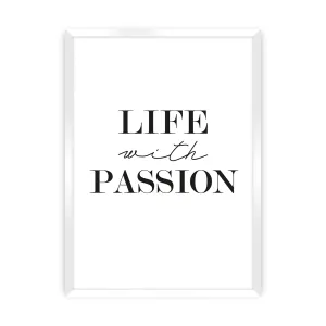 Dekoria Plakát Passion, 30 x 40 cm, Volba rámku: Bílý