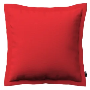 Dekoria Mona - potah na polštář hladký lem po obvodu, červená, 45 x 45 cm, Loneta, 133-43