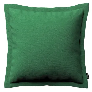 Dekoria Mona - potah na polštář hladký lem po obvodu, lahvově zelená, 45 x 45 cm, Loneta, 133-18