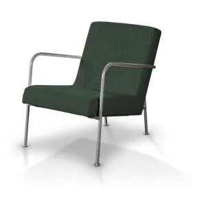Dekoria Potah na křeslo Ikea PS, lesní zelená, fotel Ikea PS, City, 704-81