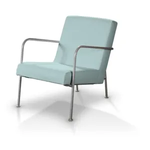 Dekoria Potah na křeslo Ikea PS, pastelově blankytná , fotel Ikea PS, Cotton Panama, 702-10