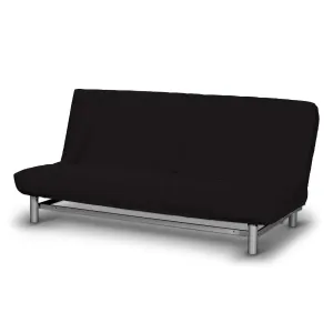 Dekoria Potah na pohovku IKEA  Beddinge krátký, Black - černá, potah na pohovku + 2 polštáře, Cotton Panama, 702-09