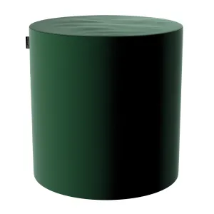 Dekoria Sedák Barrel- válec pevný,  d40cm, výška 40cm, lahvová zeleň, ø40 cm x 40 cm, Velvet, 704-13
