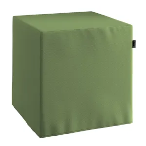 Dekoria Sedák Cube - kostka pevná 40x40x40, Forest Green - zelená, 40 x 40 x 40 cm, Cotton Panama, 702-06