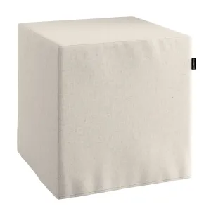 Dekoria Sedák Cube - kostka pevná 40x40x40, světle šedá směs, 40 x 40 x 40 cm, Loneta, 133-65