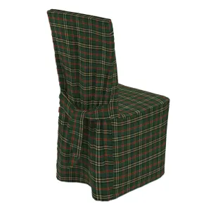 Dekoria Návlek na židli, kostka teleno-červená, 45 x 94 cm, Quadro, 142-69