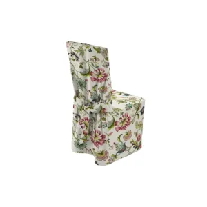 Dekoria Návlek na židli, květy na světlém podkladu, 45 x 94 cm, Londres, 122-00
