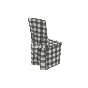 Dekoria Návlek na židli, šedá kostka velká, 45 x 94 cm, Quadro, 136-13