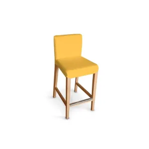 Dekoria Potah na barovou židli Hendriksdal , krátký, slunečně žlutá, potah na židli Hendriksdal barová, Loneta, 133-40
