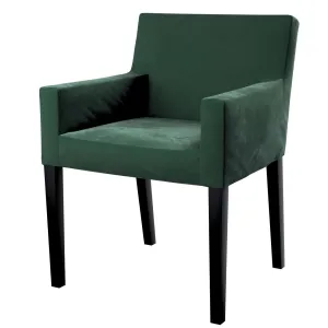 Dekoria Potah na židli Nils, tmavá lesní zeleň, židle Nils, Velvet, 704-25