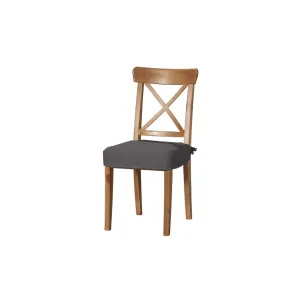 Dekoria Sedák na židli IKEA Ingolf, grafitová, židle Inglof, Etna, 705-35