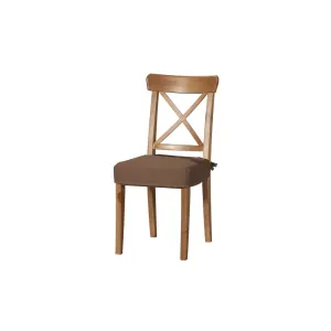 Dekoria Sedák na židli IKEA Ingolf, hnědá, židle Inglof, Loneta, 133-09