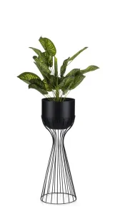 DekorStyle Květináč na stojanu LOFT V 56 cm černý