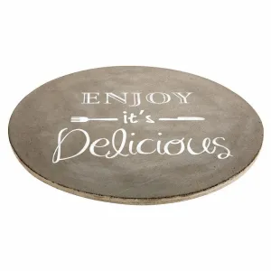 DekorStyle Deska na servírování Enjoy Delicious šedá