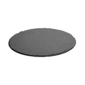 DekorStyle Servírovací kamenný talíř 32 cm antracit