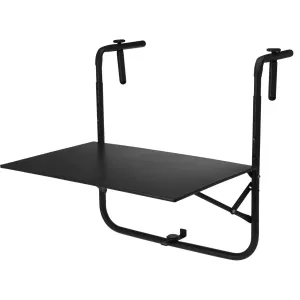 DekorStyle Balkonový stolek na zábradlí Olan tmavě šedý