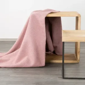 Vysoce kvalitní deka v růžové barvě s vaflovou strukturou #4853812