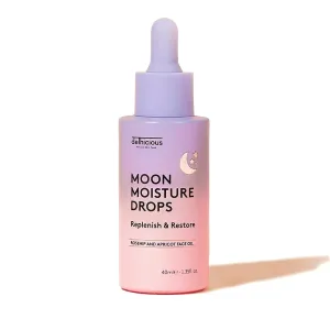 Delhicious Noční pleťový olej Moon Moisture Drops (Face Oil) 40 ml