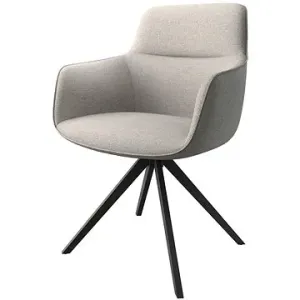 DELIFE Otočná židle Pejo-Flex světle šedá plochá tkanina podnož otočná