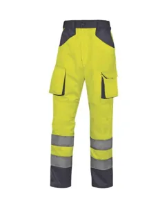 DeltaPlus M2PHV Kalhoty pracovní reflexní žlutá/šedá 3XL