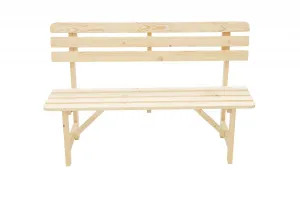 DEOKORK Masivní dřevěná zahradní lavice z borovice dřevo 22 mm #5379280