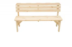 DEOKORK Masivní dřevěná zahradní lavice z borovice dřevo 32 mm (180 cm) #5379339