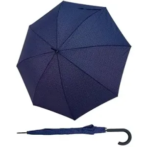Derby Hit Lang AC Minimals - dámský holový vystřelovací deštník, modrá, geometrický / abstraktní