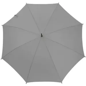 Derby Hit Long Automatik - dámský holový vystřelovací deštník, šedá, plná barva